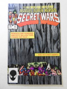 Marvel Super Heroes Secret Wars #4 (1984) Beautiful VF+ Condition!
