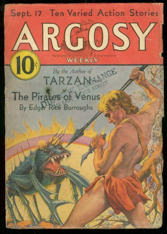 ARGOSY SEPT 17 1932-PIRATES VENUS-EDGAR RICE BURROUGHS G-