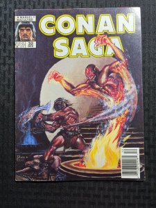 1989 CONAN SAGA Magazine #32 VG/FN 5.0 John Buscema