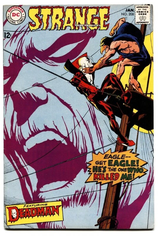 STRANGE ADVENTURES #208 comic book 1968-DC COMICS-DEADMAN-ADAMS