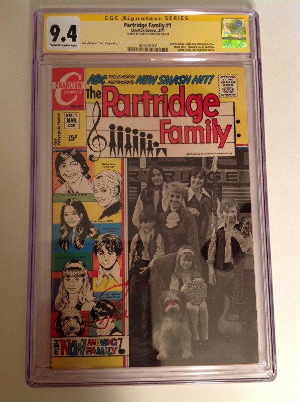 CGC SS 9.4 Partridge Family #1 signed by Shirley Jones 1971 Charlton not 9.8