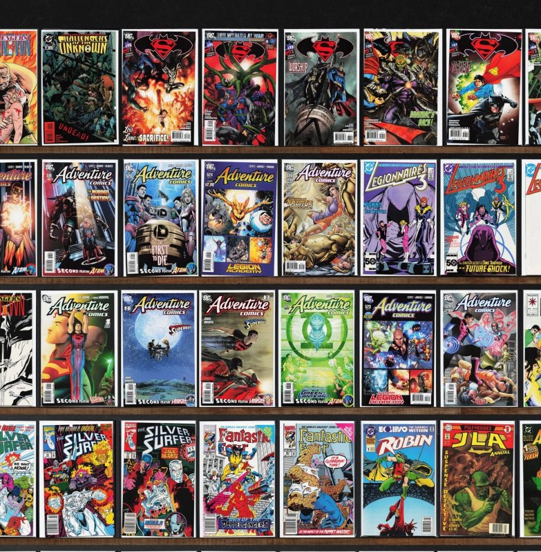 Huge Lot 150+ Comics with Adventure Comics, Superman / Batman & More!