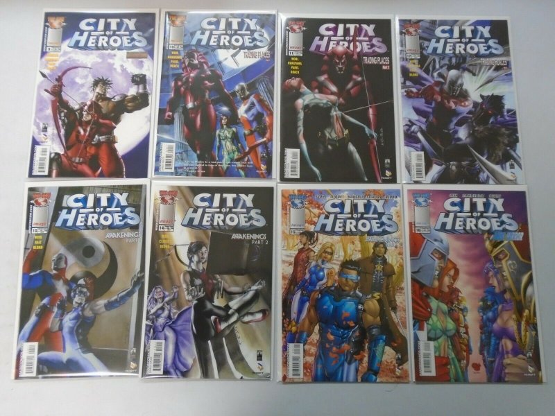 City of Heroes lot 27 different avg 8.5 VF+ (2004-07 Image/Blue King)