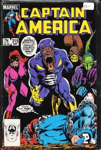 Captain America #315 Direct Edition (1986) Captain America