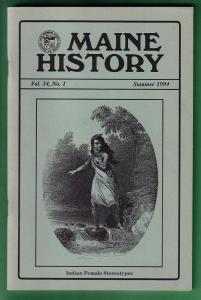 Maine History Vol.34 No.1 1994 Indian Female Streotypes
