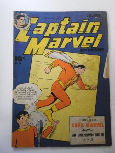 Captain Marvel Adventures #49 (1945) GD+ Condition moisture damage, light mold