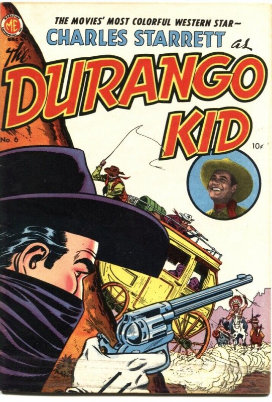 DURANGO KID #6-1950-CHARLES STARRETT MOVIE SERIES-FRANK FRAZETTA ART---ME