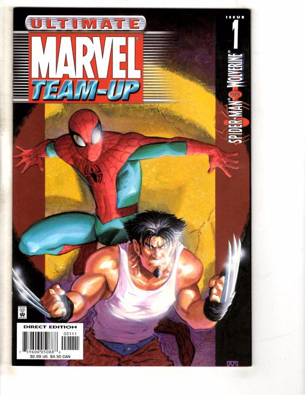 Lot Of 7 Ultimate Marvel Team-Up Comic Books # 1 2 3 4 5 6 7 Spider-Man GM13