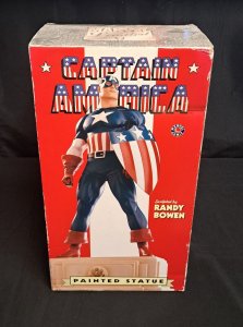 BOWEN DESIGNS CAPTAIN AMERICA CLASSIC WWII PAINTED STATUE MARVEL 871/2000