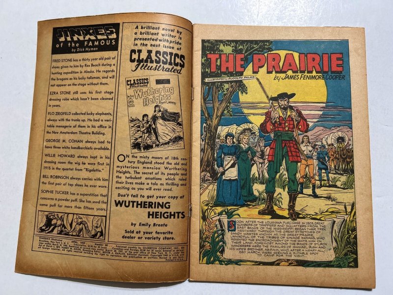 Classics Illustrated #58 The Prairie HRN 60 VG 4.0 First Edition