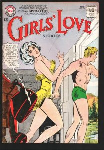 Girls' Love Stories #110 1965-DC-April O'Day-Swimsuit cover-creases-pencil ma...