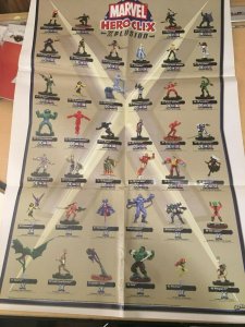 8 Marvel Heroclix Setlist Checklist Posters Infinity Challenge Critical + MFT4