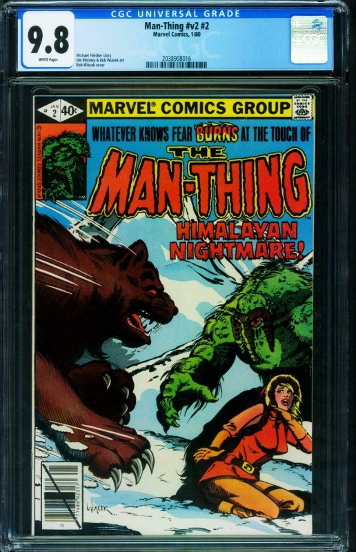 Man-Thing v.2  #2  CGC 9.8 Marvel comics-2038908016