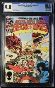Marvel Super Heroes Secret Wars #9 1985 CGC 9.8 White Pages 007
