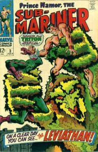Sub-Mariner, The (Vol. 2) #3 VG ; Marvel | low grade comic July 1968 Triton