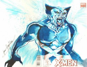 X-Men #1 Blank Cover Variant - Beast Painted Art - 2010 art by Stephane Perger