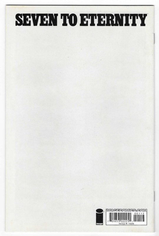 Seven To Eternity #1 Third Print Cover (2016)