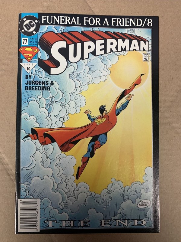 DC Comic-  Superman-Funeral for a friend -77 Mar 1993 70992306756