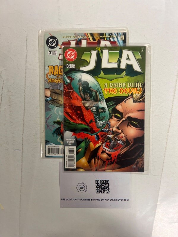 2 JLA DC Comic Books # 6 7 Batman Superman Robin Flash Wonder Woman 2 JS62
