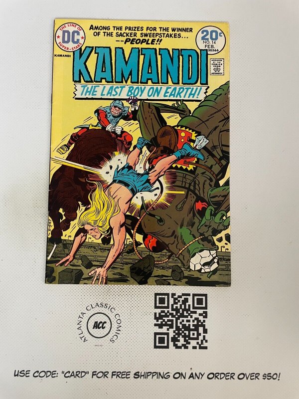 Kamandi # 14 VF/NM DC Comic Book Bronze Age Jack Kirby Series Art 18 SM12