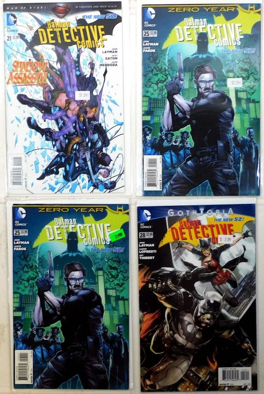 Detective Comics Lot of 4 #21, 25 x2, 28 (2013) DC Comics Batman 1st Print