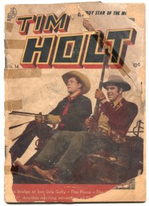 Tim Holt Comics #14 1950- Frank Bolle- Golden Age Western Ghost Rider POOR