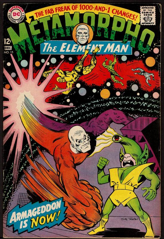 Metamorpho #15 (Dec 1967, DC) 5.0 VG/FN