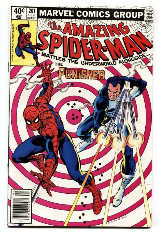 AMAZING SPIDER-MAN #201 comic book-1980-PUNISHER-MARVEL-HIGH GRADE