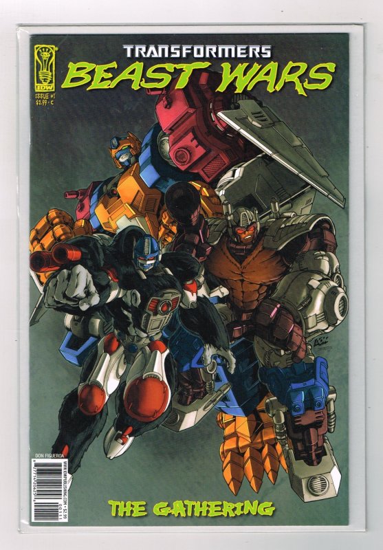 Transformers: Beast Wars: The Gathering #1 Cover C (2006) IDW  NEWSSTAND COPY