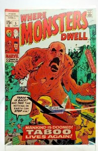 WHERE MONSTERS DWELL #5 (1970) Marvel