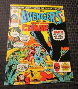 1976 AVENGERS & Savage Sword of CONAN UK Weekly #143 VF