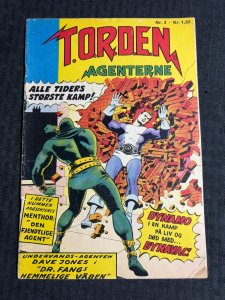 1968 TORDEN AGENTERNE (Thunder Agents) #3 VG 4.0 Dynamo Wally Wood DANISH