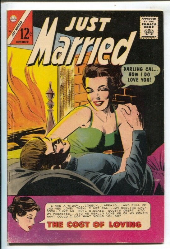 Just Married #44 1965-Charlton0spicy cover-life saving splash panel-FN
