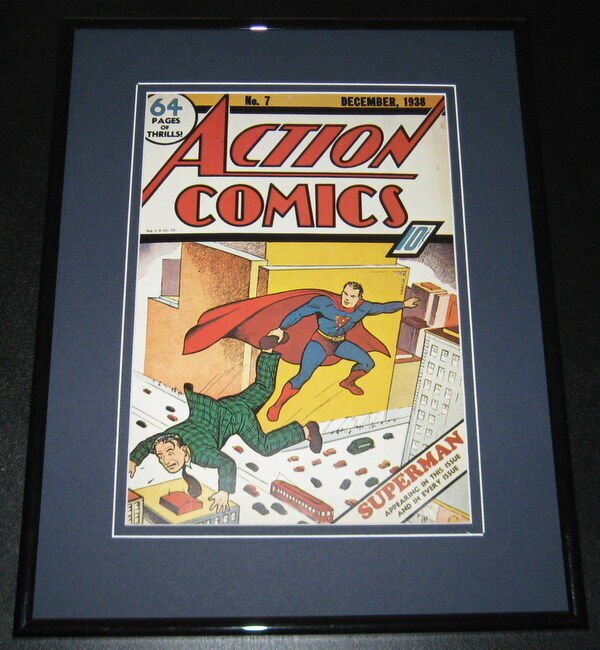 Action Comics #7 Superman Framed Cover Photo Poster 11x14 Official Repro