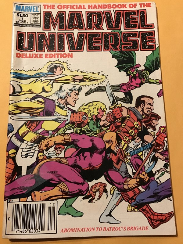 The Official Handbook of the Marvel Universe #1  Vol. 2 1984 Fn; Ant Man