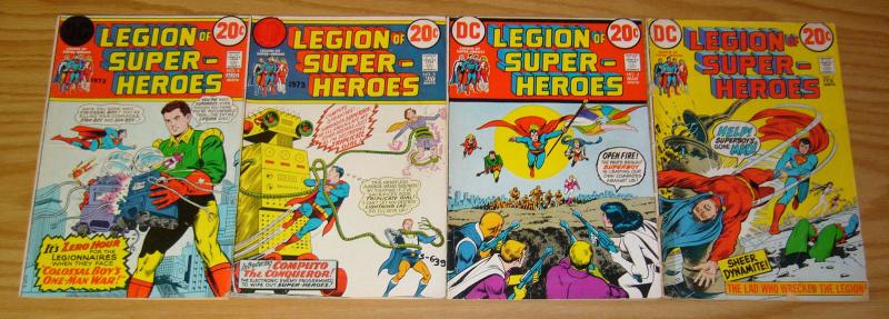 Legion of Super-Heroes #1-4 FN complete series - dc comics superboy set lot 2 3