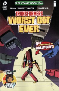 Transformers: Worst Bot Ever-Meet Ballpoint FCBD #1 VF/NM ; Image | Skybound Pre