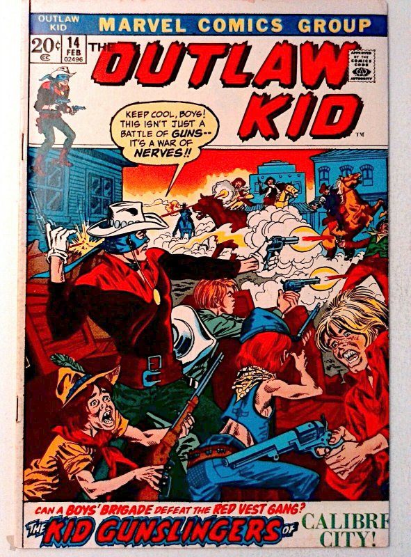 Outlaw Kid #14 Marvel 1973 FN- Bronze Age Comic Book 1st Print