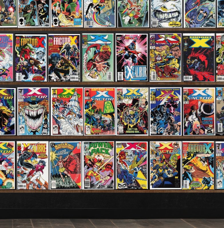 Huge Lot 150+ Comics with X-Factor, Power Pack, Excalibur, Booster Gold & More!
