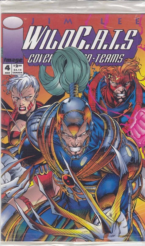 WildC.A.T.s #4 (with card) VF/NM; Image | Jim Lee Wildcats - we combine shipping 