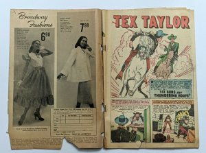 Tex Taylor #1 (Sept 1948, Timely) Good- 1.8 Syd Shores cover 