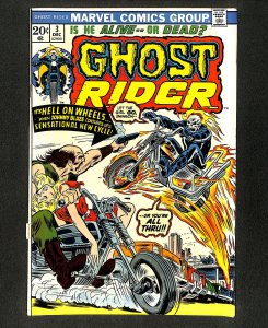 Ghost Rider (1973) #3 Hell on Wheels! Stan Lee!