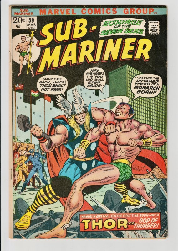 Sub-Mariner #59 (1973) VF