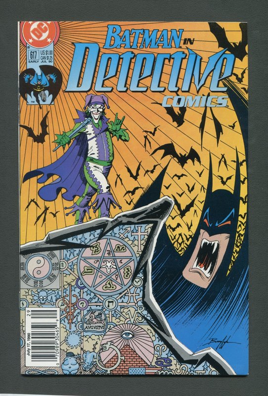 Detective Comics #617 / 9.2 NM-  Newsstand  (JOKER)  July 1990 (J)