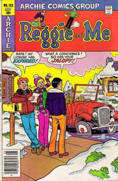 Reggie and Me #123 FN ; Archie | May 1980 Jalopy Cover