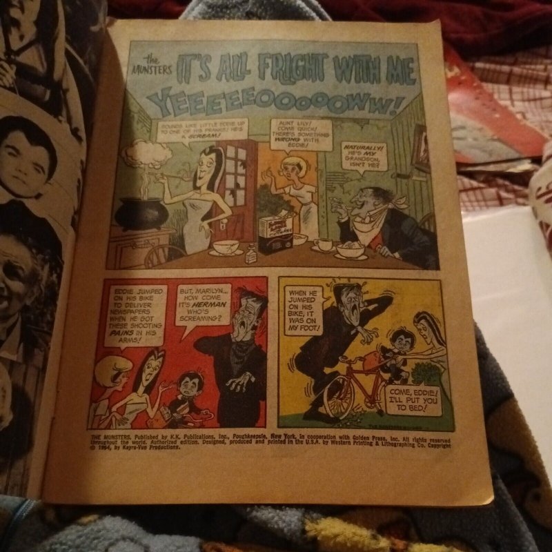 vtg 1965 The Munsters Monster Comic Book #1 1st app rob zombie GOLD KEY
