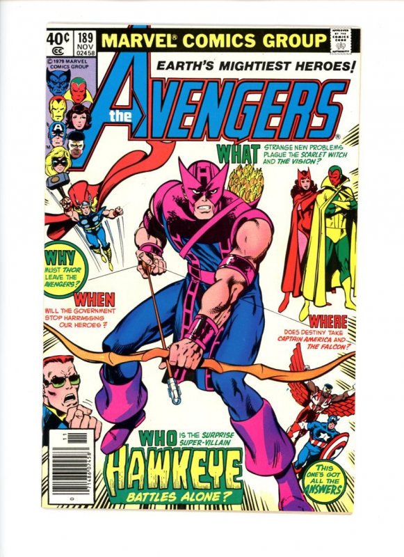 Avengers #189  1979  VF  John Byrne!
