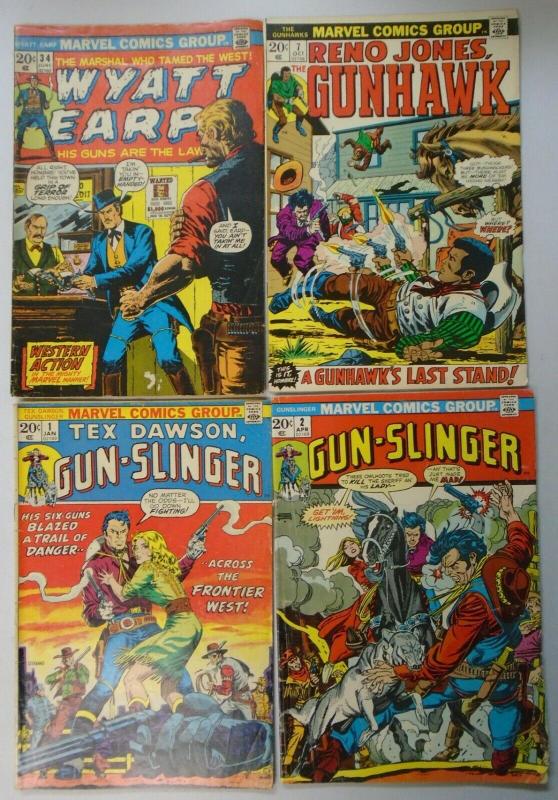 Silver + Bronze Age Marvel Western Comic Lot, 52 Different, Average 4.0