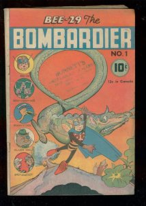 BEE 29 THE BOMBARDIER #1 1945-WW II PATRIOTIC FUNNY ANI VG- 
