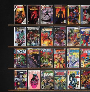 Huge Lot 150+ Comics with Ultimate Spider-Man, Ka Zar The Savage, Rom & More!